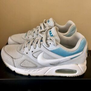 Nike Air Max Ivo Womens Sneakers Light Grey Aqua Blue White Low Top Shoes‎